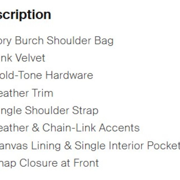 Tory Burch Sadie velvet shoulder bag in ballet pink - Picture 13 of 13